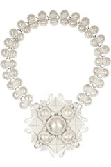 Bottega Veneta Enamelled Sterling Silver Necklace