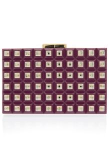 Elie Saab Grid Box Clutch - Lyst