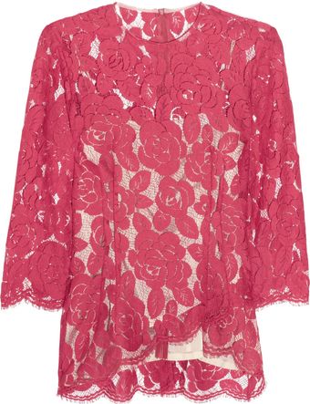 Lover Rosebud Asymmetric Lace Blouse - Lyst