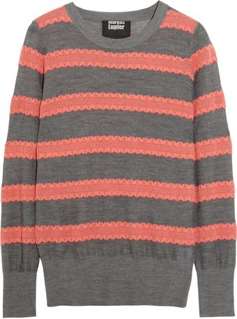 Markus Lupfer Striped Cotton and Woolblend Sweater - Lyst