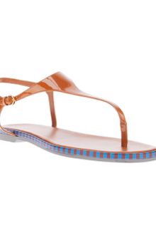 Sergio Rossi Monoblock Flat Sandal - Lyst