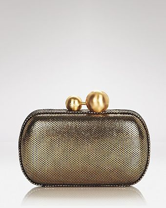 Diane Von Furstenberg  Sphere Metallic Tweed Clutch - Lyst