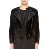 3.1 Phillip Lim Motorcycle Jacket with Leather Panels in Black in Black - Lyst