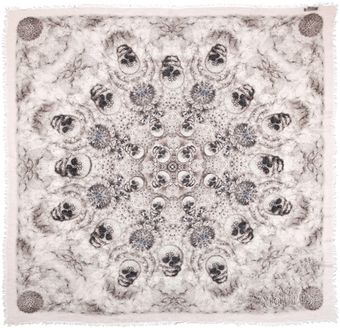 Alexander McQueen Silk Dandelions Circle Scarf in Pink - Lyst