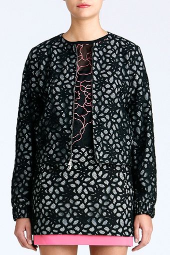 Diane Von Furstenberg Zandy Lace Bomber - Lyst