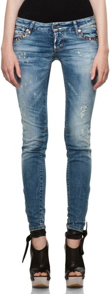 DSquared2 Super Slim Jean in Blue - Lyst