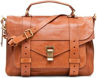Proenza Schouler Ps1 Medium Leather in Saddle - Lyst