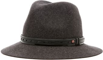 Rag & Bone Floppy Brim Fedora in Dark Grey - Lyst