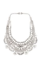 Tom Binns Madame Dumont Crystal Necklace in White