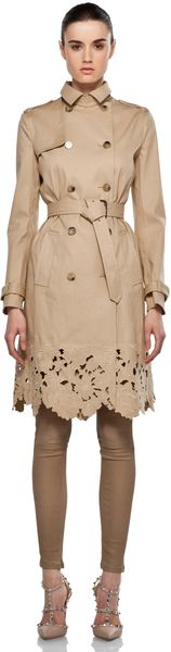 Valentino Trench in Beige - Lyst