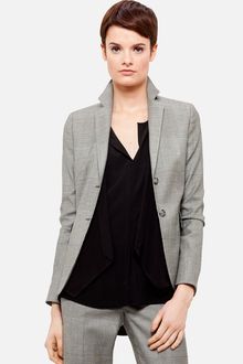 Akris Punto Prince Of Wales Two Button Blazer - Lyst