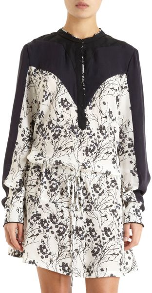 A.L.C. Combo Floral Dress - Lyst