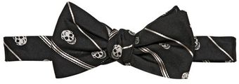 Alexander McQueen Regimental Skull Silk Bow Tie - Lyst