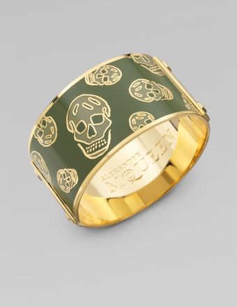 Alexander McQueen Large Skull Cuff Bracelet - Lyst