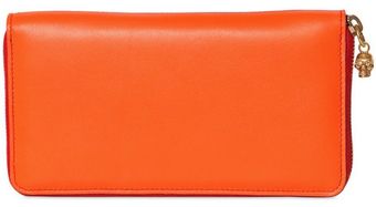 Alexander McQueen Two Tone Nappa Leather Zip Around Wallet - Lyst