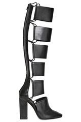 Alexander Wang 110mm Marta Calfskin Elastic High Boots
