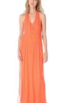 Alice + Olivia Wrap Front Maxi Dress - Lyst