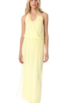 Alice + Olivia Wrap Front Maxi Dress - Lyst