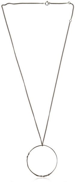 Ann Demeulemeester Silver Necklace - Lyst