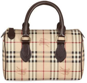Burberry Medium Chester Haymarket Pvc Top Handle - Lyst
