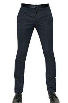 Burberry Prorsum Wool Skinny Tuxedo Trousers - Lyst