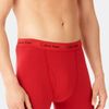 Calvin Klein Stretch Cotton Boxer Briefs 2pack in Red for Men (red ribbon/ black) - Lyst