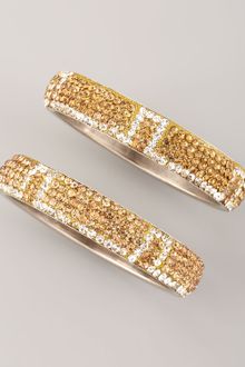 Chamak By Priya Kakkar Pave Bangles Set Of Two - Lyst