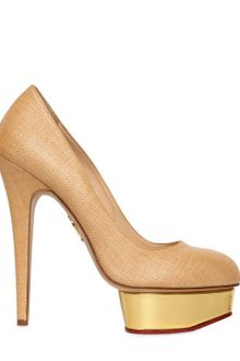 Charlotte Olympia Dolly Raffia Pumps - Lyst