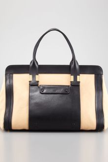 Chloé Alice Large Satchel Bag Stem Ginger - Lyst