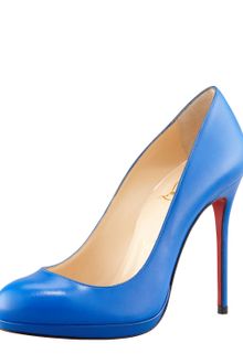 Christian Louboutin Filo Leather Red Sole Pump Blue Sapphire - Lyst