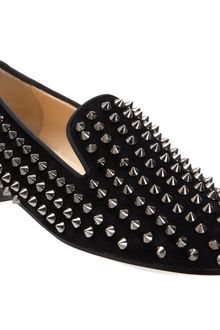 Christian Louboutin Rolling Spikes Flat - Lyst