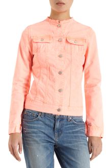 Christopher Kane X J Brand Collarless Denim Jacket - Lyst