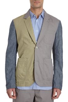 Comme Des Garçons Chambray Sleeve Sport Jacket - Lyst