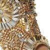 Dsquared2 150mm Laminated Leather Beaded Sandals in Gold - Lyst
