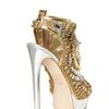 Dsquared2 150mm Laminated Leather Beaded Sandals in Gold - Lyst