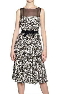 Giambattista Valli Polka Dot Print Crepe De Chine Dress - Lyst