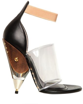 Givenchy 120mm Vinyl and Calfskin Sandals - Lyst