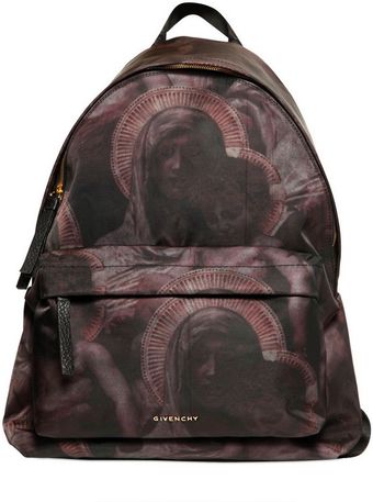 Givenchy Madonna and Child Nylon Canvas Backpack - Lyst