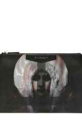 Givenchy Madonna Print Coated Pvc Large Pouch
