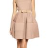 Lanvin Techno Net Baby Doll Dress in Pink (powder) - Lyst