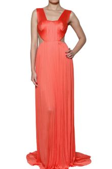 Maria Lucia Hohan Front Drape Silk Tulle Dress - Lyst