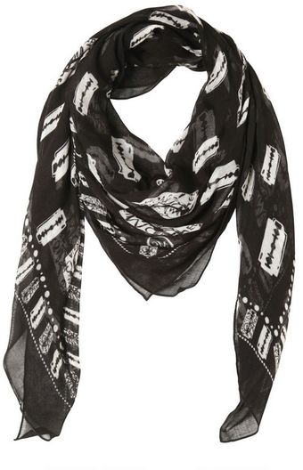 McQ by Alexander McQueen Blade Printed Viscose Gauze Scarf - Lyst
