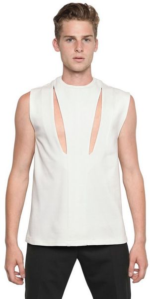Mugler Viscose Jersey Sweater - Lyst