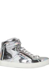 Pierre Hardy Iridescent Leather Sneakers