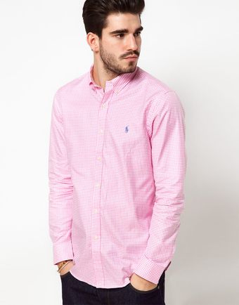 Polo Ralph Lauren Shirt in Pink Gingham - Lyst