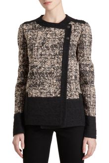 Proenza Schouler Double-breasted Short Tweed Jacket - Lyst