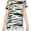 Proenza Schouler Tie Dye Cotton Jersey Tshirt in White (black/white) - Lyst