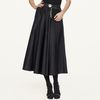 Ralph Lauren Black Label Silk Taffeta Melodie Skirt in Black - Lyst