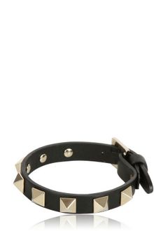 Valentino Small Rockstud Leather Bracelet - Lyst