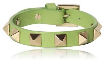 Valentino Small Rockstud Leather Bracelet - Lyst